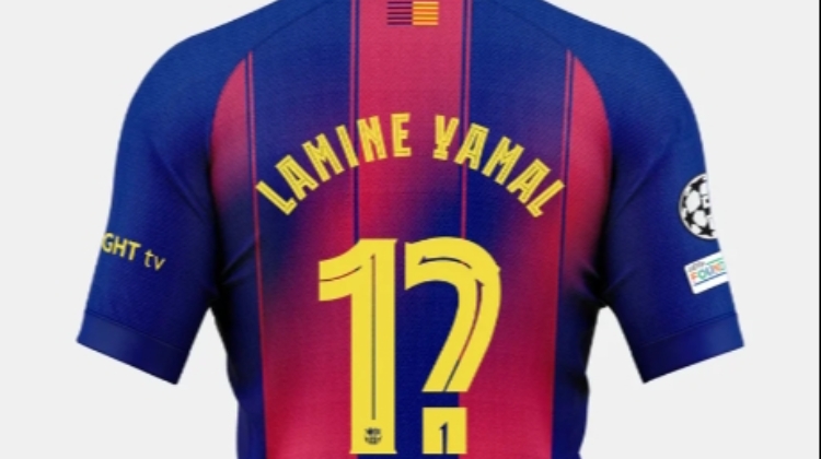 kaiyun-“1?”巴萨官方商城上架亚马尔神秘印号球衣，官宣号码后交付